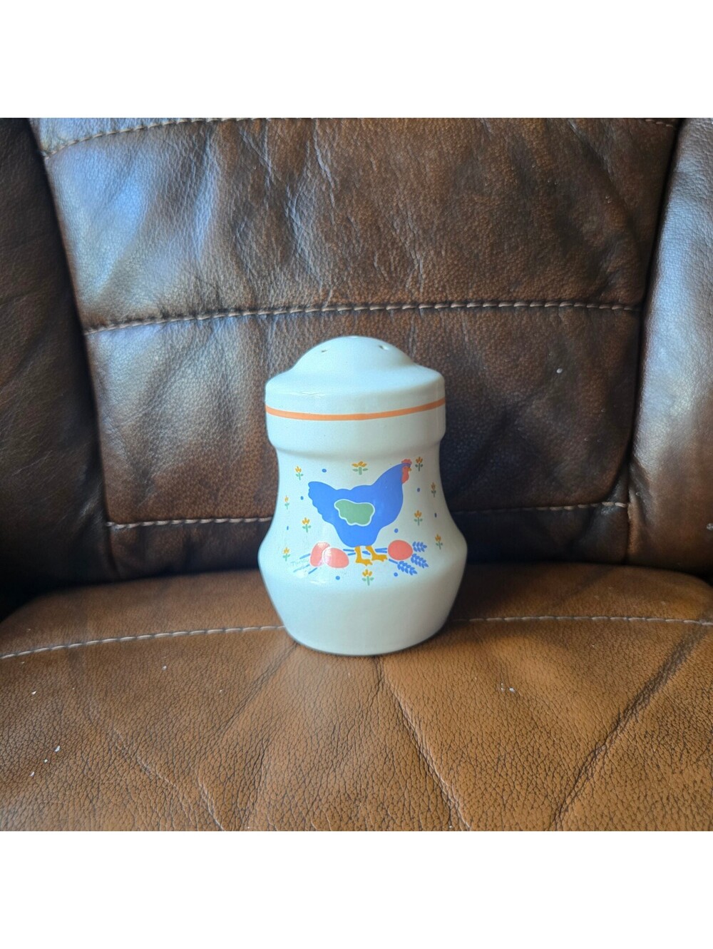 Vintage Corning Ware Country Festival Single Salt Shaker Blue Birds Hen